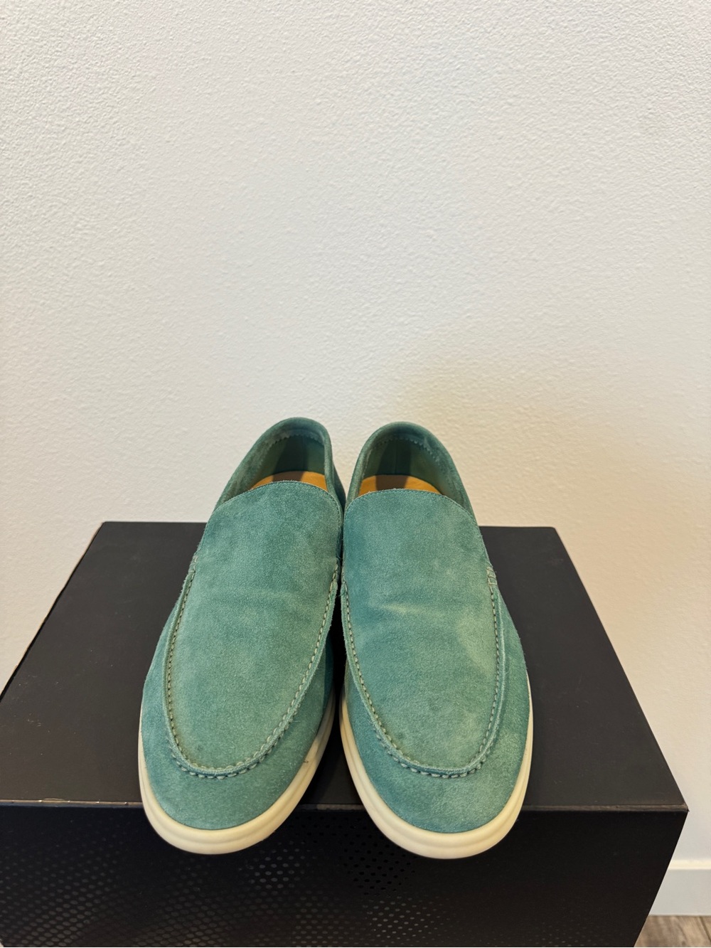 Loro Piana Summer Walk Suede Slip-On Loafers